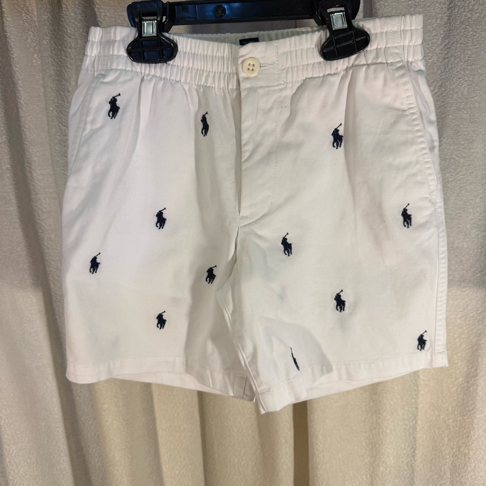 Boys Polo by Ralph Lauren White Shorts